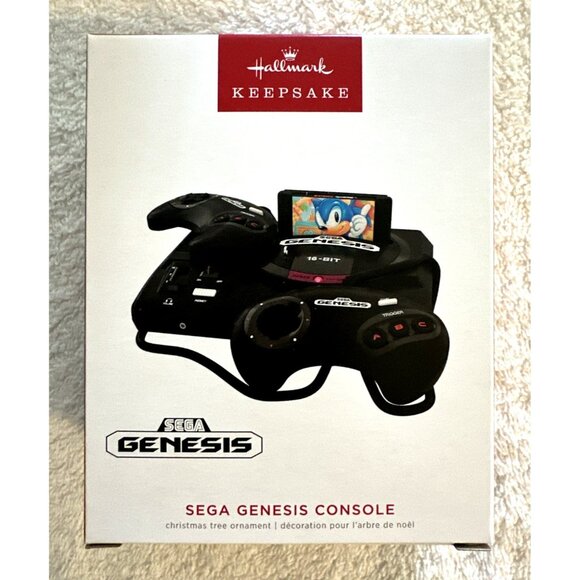 Hallmark Keepsake Ornament SEGA GENESIS CONSOLE Sonic Hedgehog Light & Sound NEW - Picture 1 of 6
